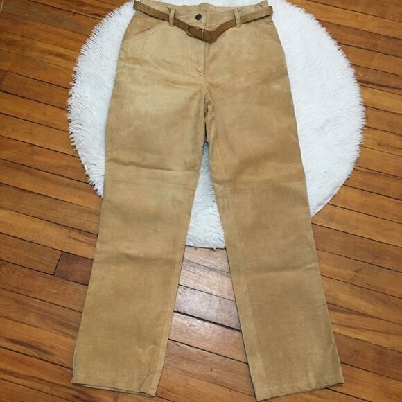Ralph Lauren %100 suede Leather Pants! Vintage - Picture 2 of 5